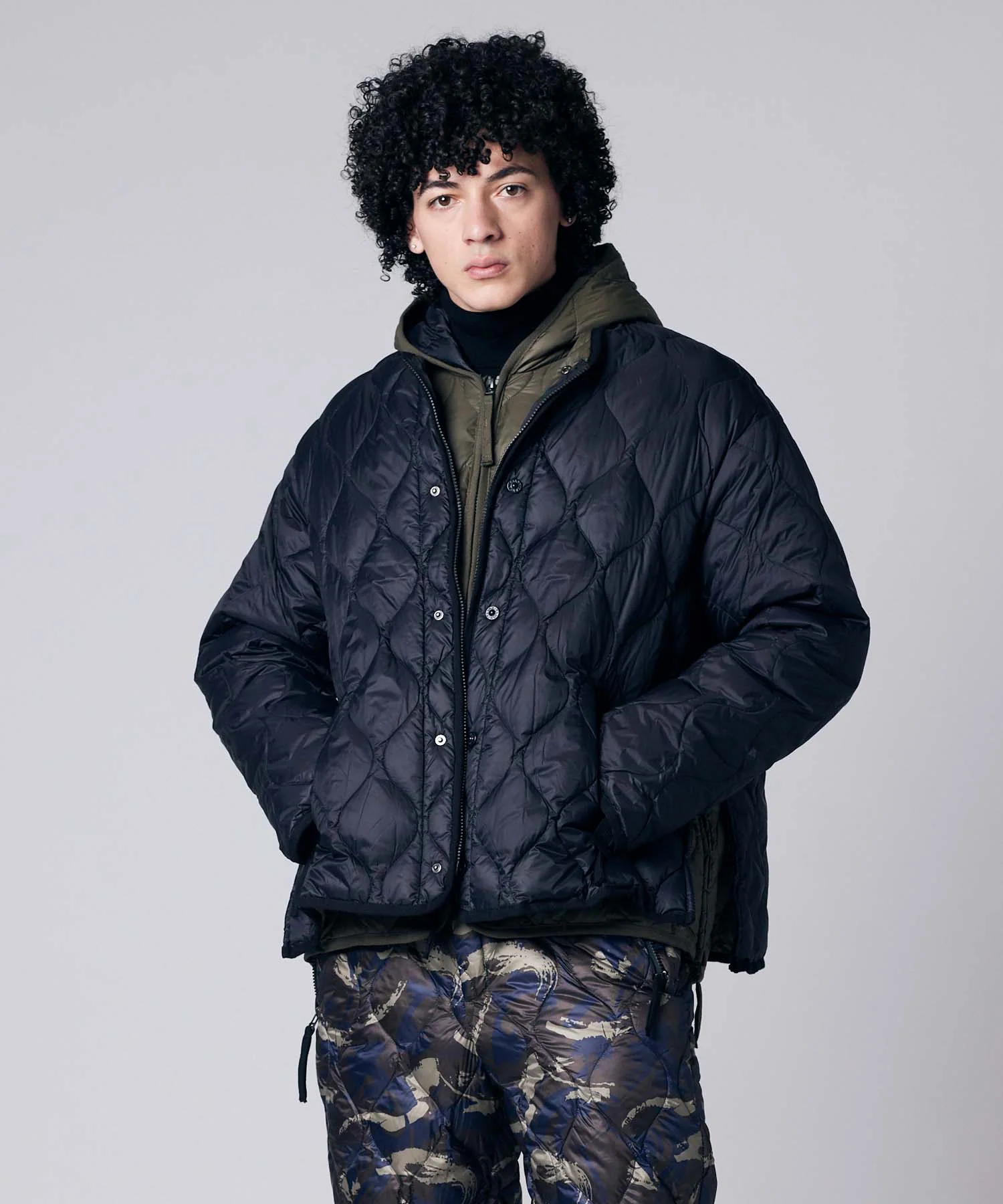 Unisex Military M65 Liner W-Zip Short Down Jacket (Soft Shell) - Image 29