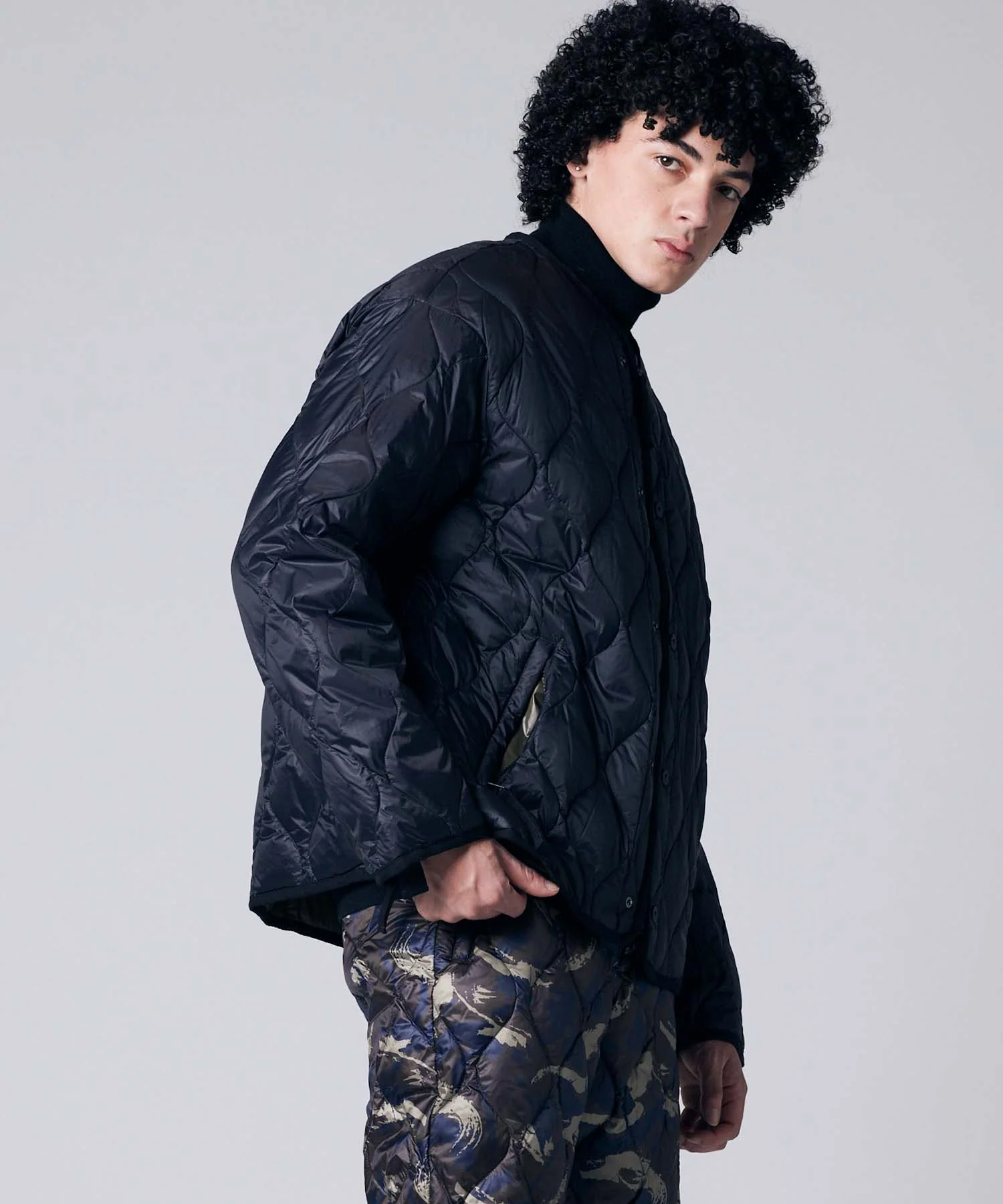 Unisex Military M65 Liner W-Zip Short Down Jacket (Soft Shell) - Image 31