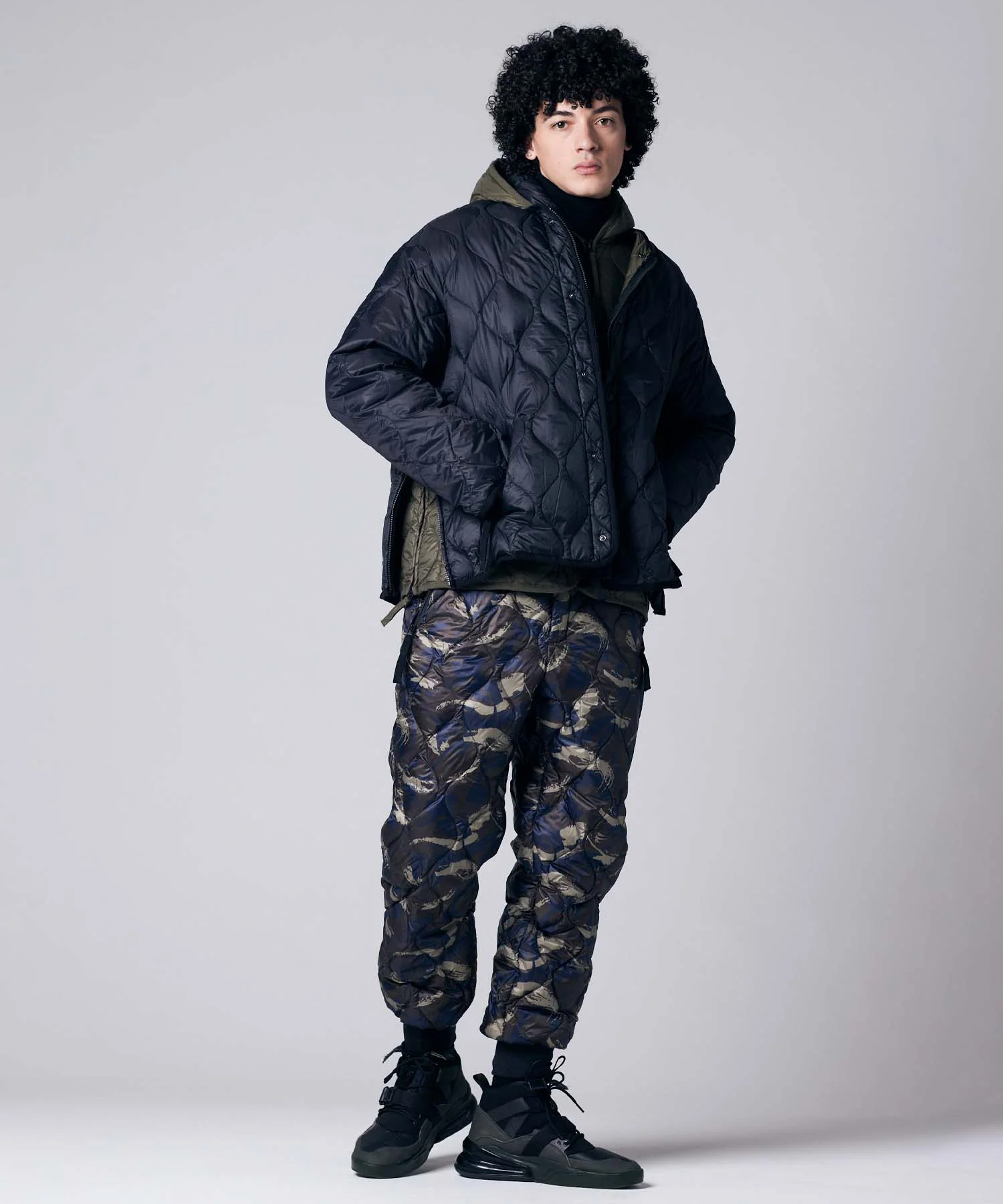 Unisex Military M65 Liner W-Zip Short Down Jacket (Soft Shell) - Image 33