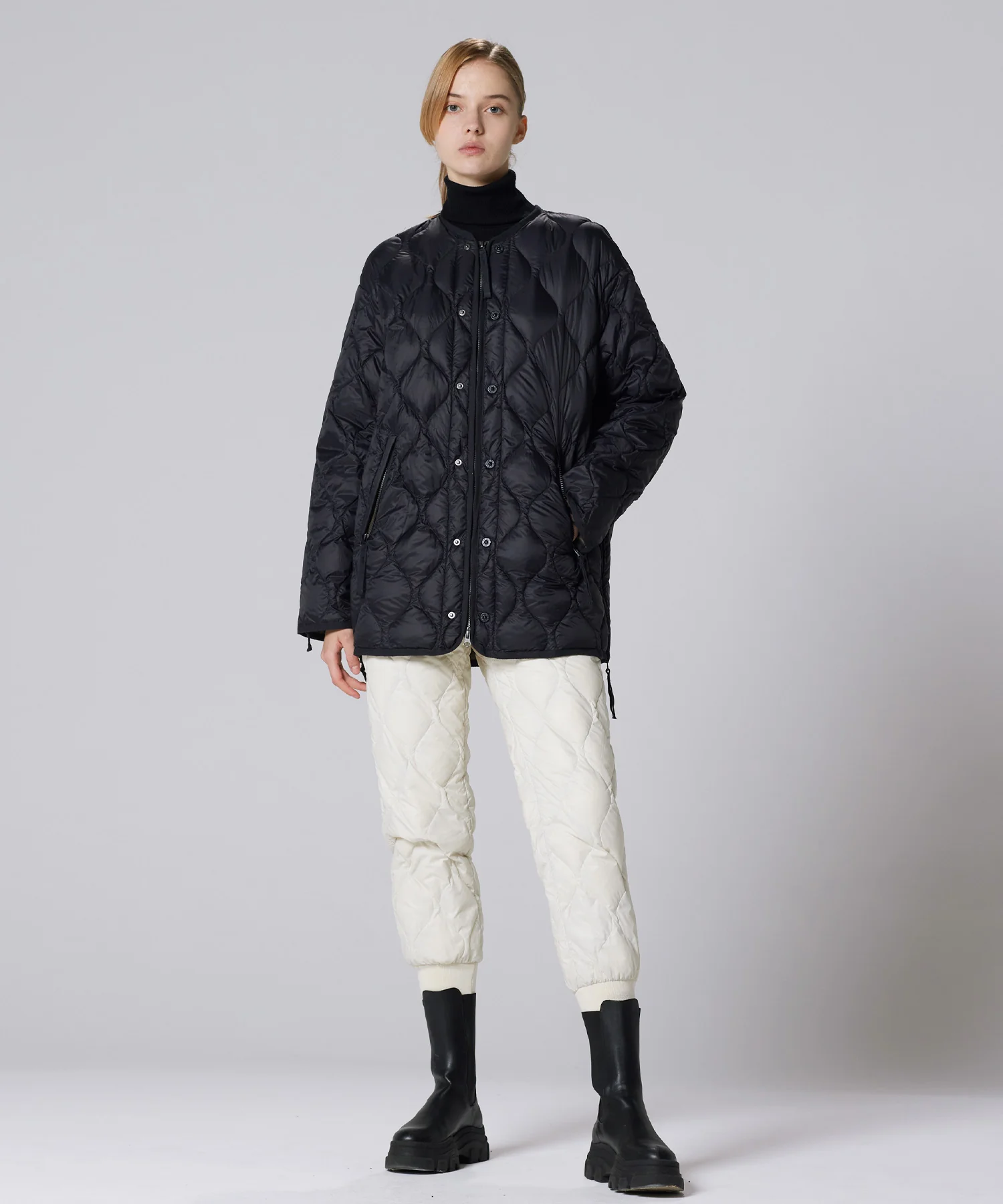 Unisex Military M65 Liner W-Zip Down Jacket (Soft Shell) - Image 22