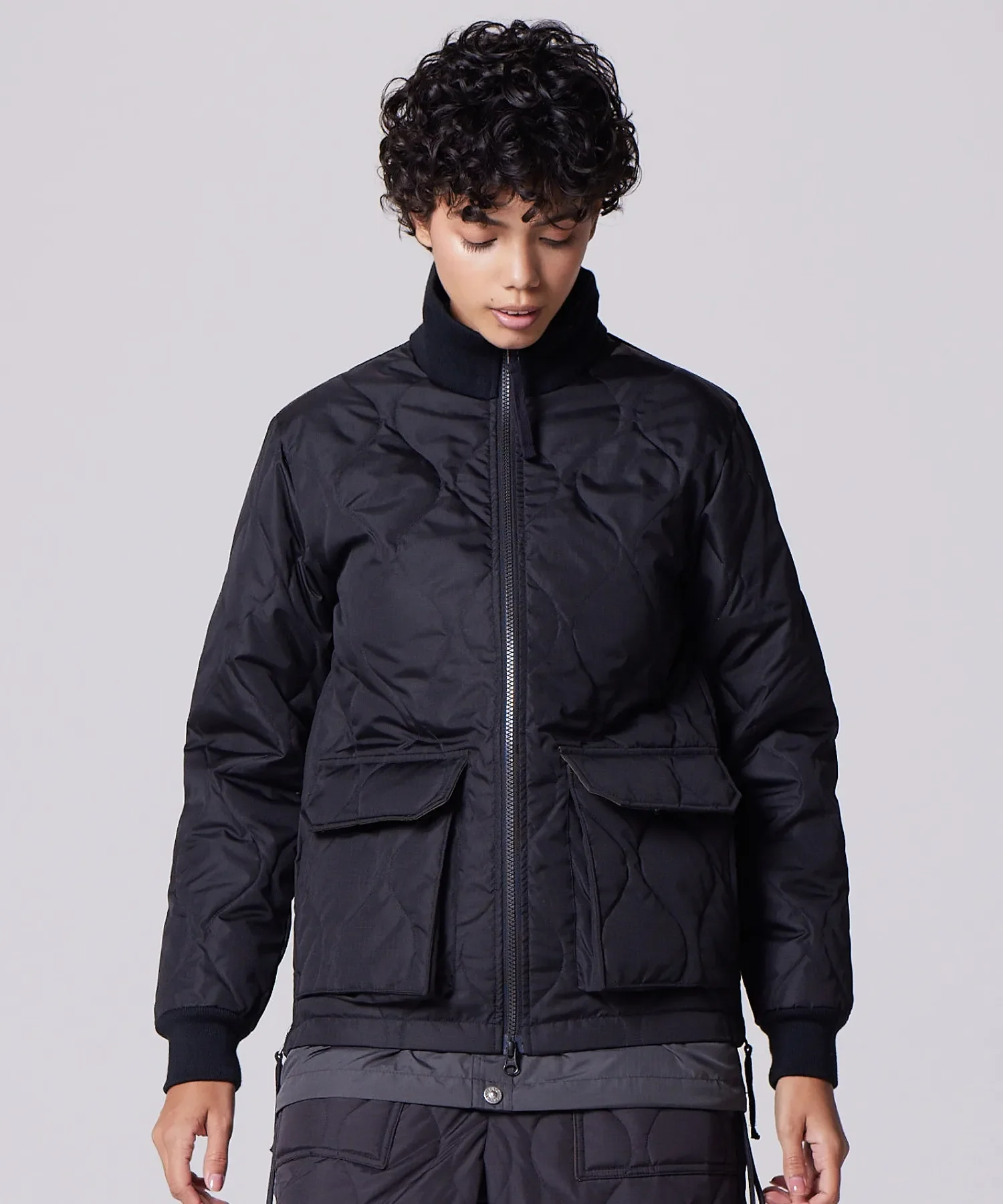 Unisex Military Rib Hi Neck Down Jacket (Hard Shell) - Image 11