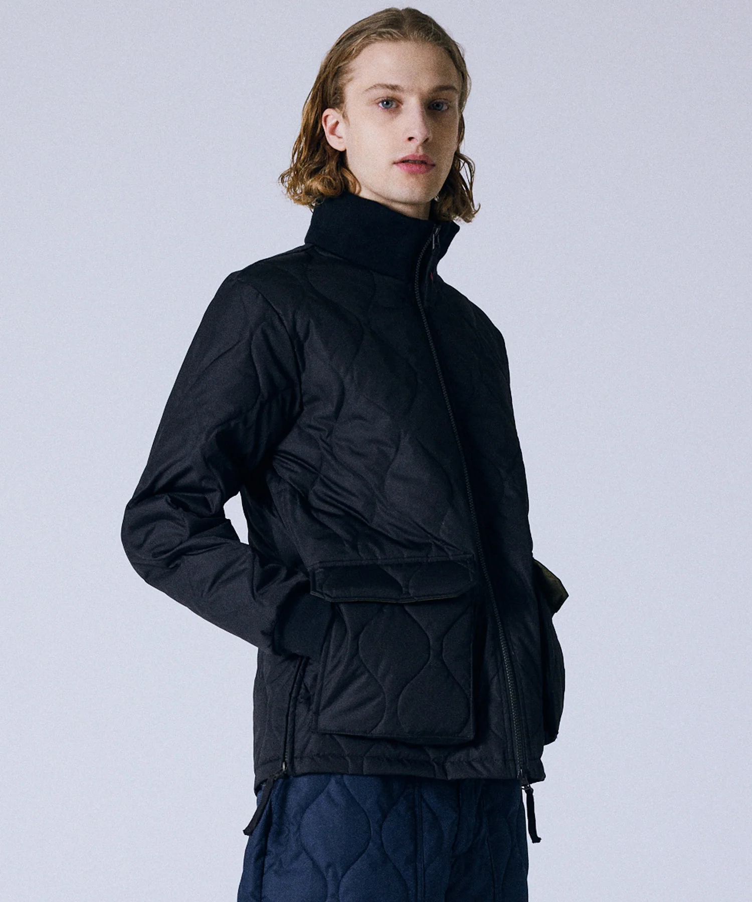 Unisex Military Rib Hi Neck Down Jacket (Hard Shell) - Image 14