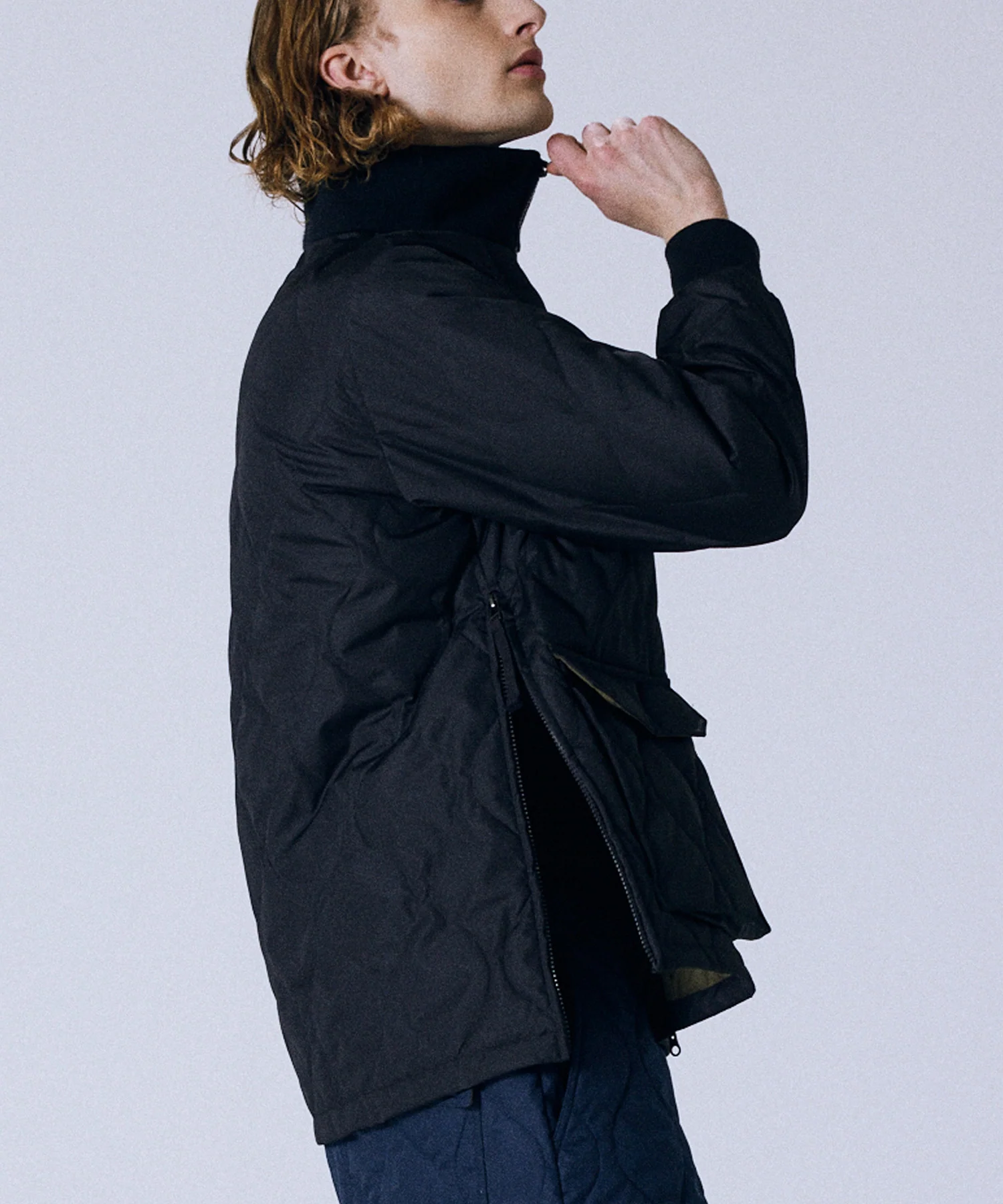 Unisex Military Rib Hi Neck Down Jacket (Hard Shell) - Image 15