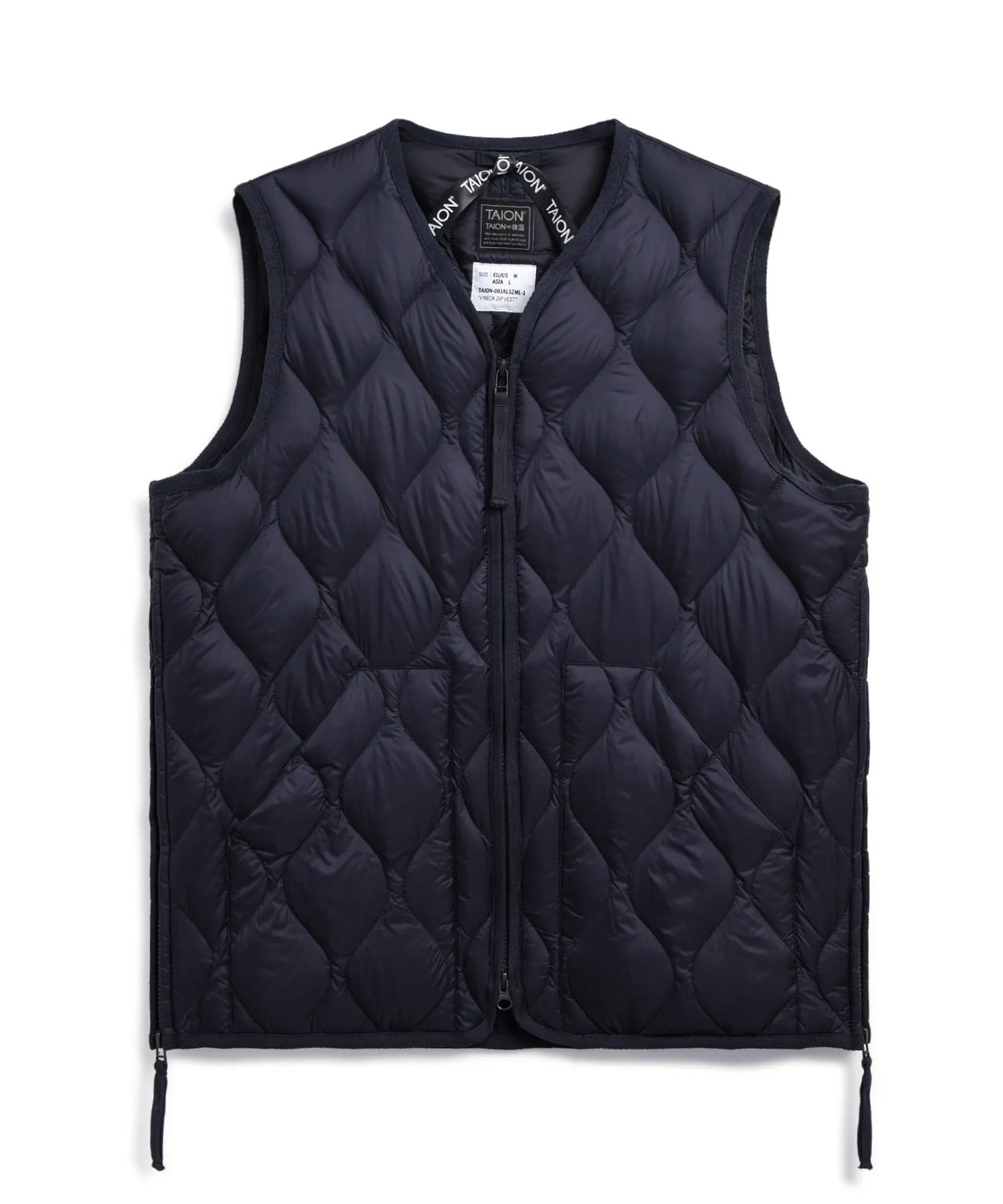 Unisex Military V-Neck W-Zip Down Vest (Soft Shell) - Image 30