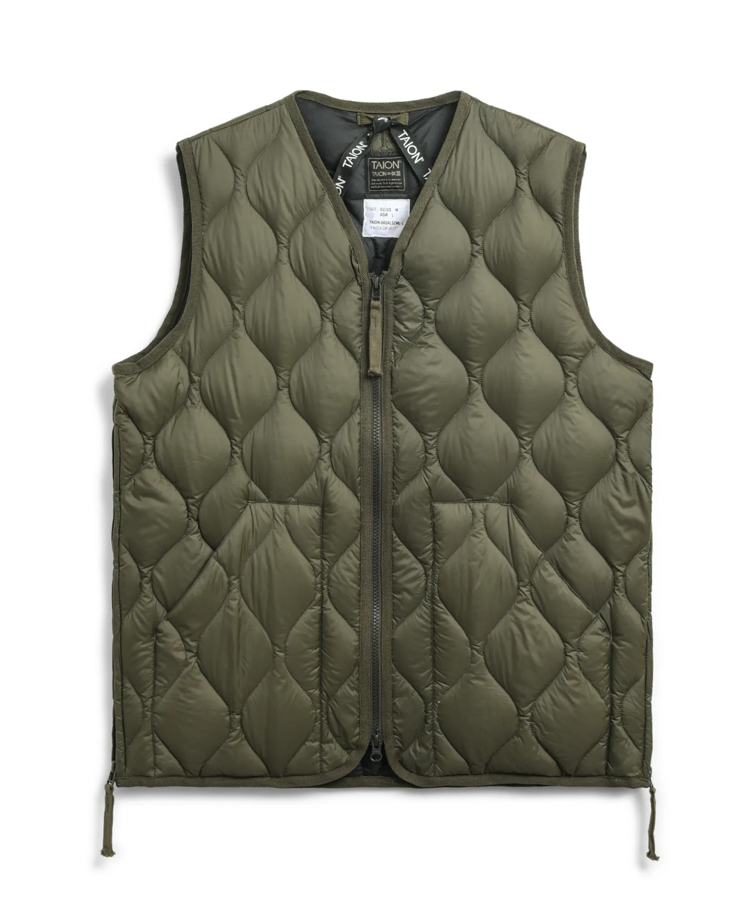 Unisex Military V-Neck W-Zip Down Vest (Soft Shell) - Image 31