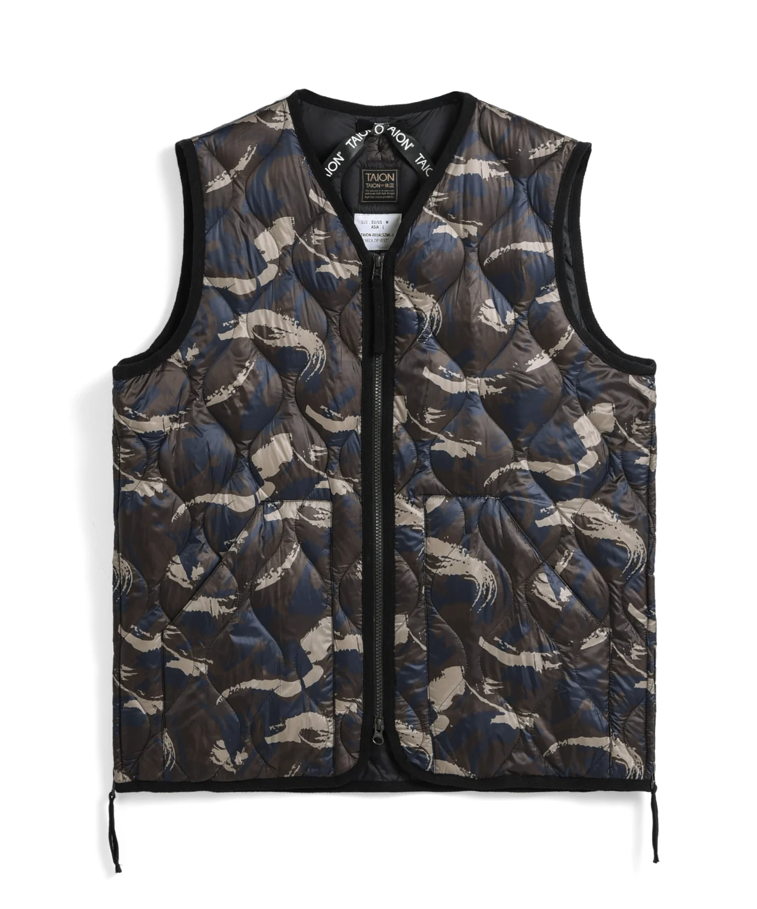 Unisex Military V-Neck W-Zip Down Vest (Soft Shell) - Image 35