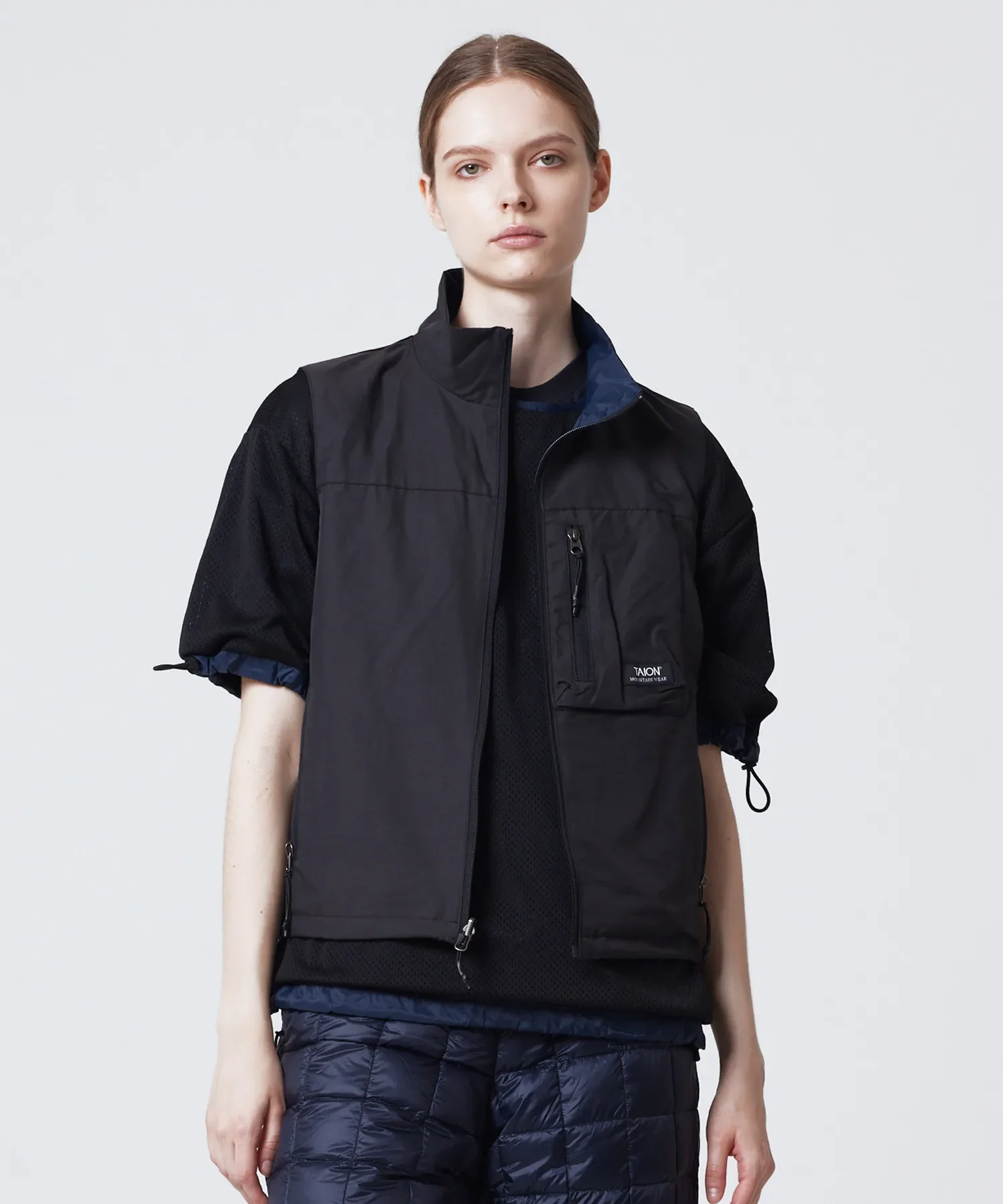 Unisex Non Down Mountain Reversible W-Zip Vest - Image 27