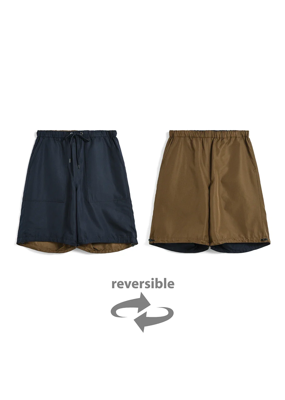Unisex Non Down Military Reversible Wide Shorts - Image 11
